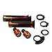 Produktbild XIEWEICHAO 7/8 Zoll Mm 22 Mm Motorrad CNC-Griff Racing Griffsteuerung Motorradgriff Universal Honda Kawasaki Yamaha Suzuki Ducati (Farbe : Orange)