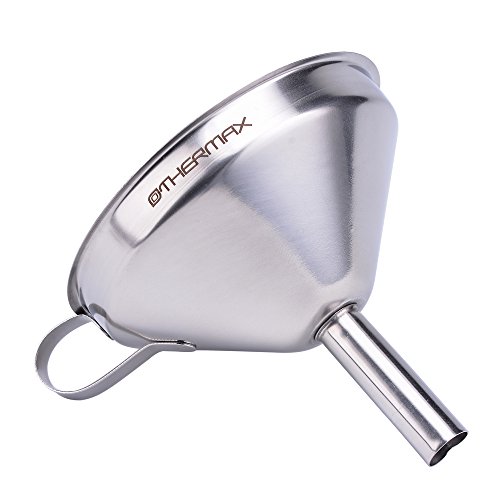 othermax Edelstahl Trichter mit abnehmbarem Sieb/Filter für Kochen, ätherischen Ölen und flask-filling, 12,7 cm, Silber - 4