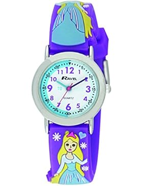 Ravel Kinder-Armbanduhr Ravel Children's Cartoon Snow Princess 3D Watch with Timeteacher Dial. Analog Plastik...