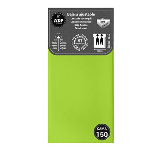ADP Home - Bajera ajustable (para cama de 150 cm), verde
