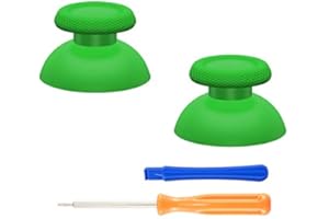 eXtremeRate Joysticks para ps5 para ps4 Control Palancas Analogicos Joystick Reemplazable para ps5 Repuesto para Pulgar Thumbsticks para ps4 Slim Pro/para ps5 Mando(Verde)