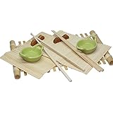 Class Wine SUSHI002-Estuche servicio de Sushi para 2 personas de bambú 40 x 20 x 5 cm
