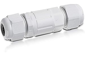 ENERGMiX IP68 Waterproof Cable Connector Terminal Strip 3-Pin Cable Cross Section: 1 to 4 mm² (up to 230 V) White
