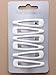 Allsorts® Card of 6 White Hair Bendie Clips Grips Hair Clip