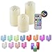 Produktbild LED Echtwachs Kerzen RGB Farbwechsel 3er Set mit Fernbedienung und Timer