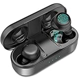 IPX6 Schweißresistenz: Das auslaufsichere Design macht es schwer, dass Schweiß und Regenwasser in die Kopfhörer eindringen und die Nano-Beschichtung bietet IPX6 Wasserdichtigkeit, Perfekt fürs Laufen, Joggen, Fahrrad fahren und andere Outdoor Aktivitäten.