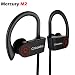 CHKOKKO Mercury M2 Waterproof Wireless Bluetooth Earphones with Deep Bass with Silicon Hooks Black RS.1899.00