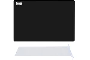 Foepoge Extra Grandes 60 x 40 cm Tapete de Silicona para Resina Epoxi Transparente Manualidades / Epoxy Resin Kit , Estera de Silicona para Llaveros , Cristales , Bisuteria Manualidades , Negro