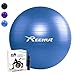 Produktbild REEHUT Anti-Burst Gymnastikball + Pumpe mit Belastbarkeit bis zu 500kg Core-Training Fitness Yoga Pilates Ball - Blau 65CM