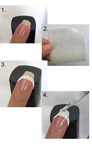 Vishine UV LED Gel auflösbarer Nagellack 10ml french manicure kit French white and clearly pink& Base Top Coat Set (4 x 10 ml) - 6