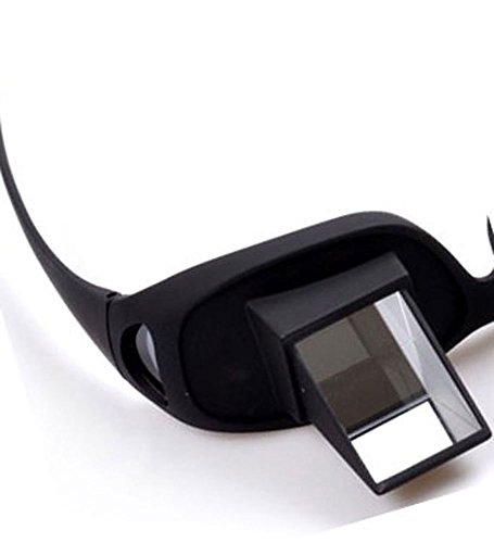 niceeshop(TM) HD Horizontal Loon Brille Brechung Brille Bett Prismenbrille Brille, Schwarz - 7