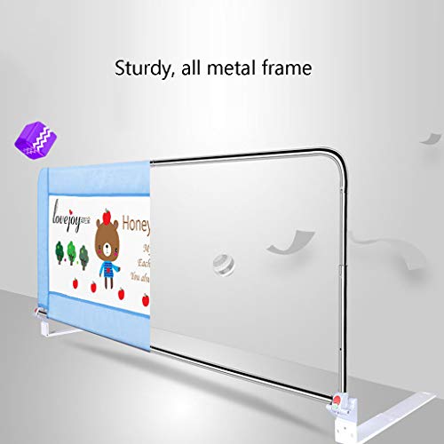 Bettgitter Bettschutzgitter Extra Lange Bedrails Für Kleinkinder Queen Bett Verstellbare Klapp Kleinkinder Sicherheit Bett Schienen 71cm Hoch (Farbe : Pink, größe : Length 120cm)