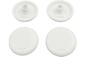 Kit 4 pezzi paracolpi PAR015 tondi bianchi in plastica per Copriwater sedile Wc by HYDRO HOME