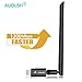 Produktbild AUQUSH USB Wifi Adapter 1200Mbit/s[5.8G/867Mbps+2.4G/300Mbps] mit Dualband Wireless AC Adapter und Wlan Stick mit Antennenbuchse und abnehmbarer Antenne für Desktop, Windows,laptop,Mac Linux (Schwarz)