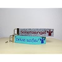 Schlüsselanhänger mit Namen oder Spruch - individuell bestickt - Filzanhänger- Geschenk - Glücksbringer - Schutzengel