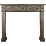 Kaminumrandung mit Verzierungen aus Holz, braun: Amazon.de: Küche