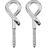 CAPACIDAD MÁXIMA: 100 kg Purovi® 2x Ganchos de Seguridad para Techo  Ideal para Hamacas y Columpios