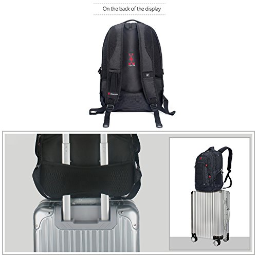 Soarpop SA9360 Laptop Rucksäcke , Notebook Rucksack 15,6 Zoll , Business Rucksack Schwarz - 6
