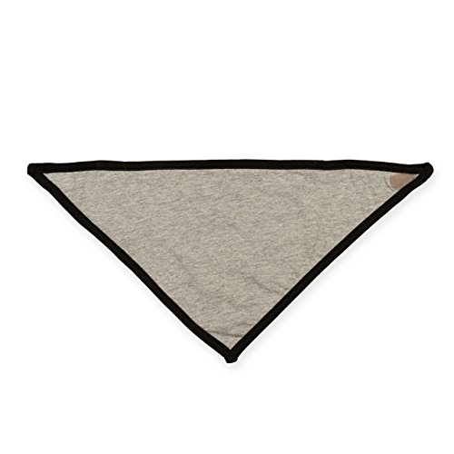Infant Larkwood Velcro Fastening Neck Bandana Bib Black/Heather Grey One Size