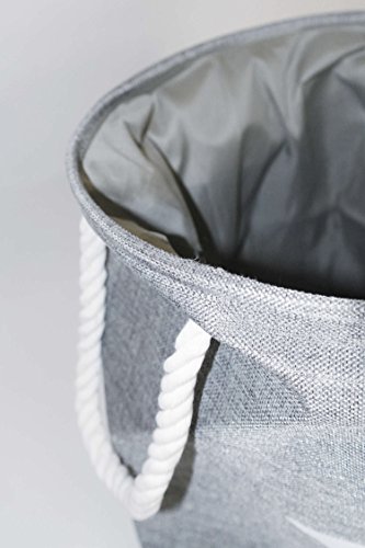 LS Design Wäschesammler Wäschetruhe Wäschesack Wäschekorb Star Sterne Grau - 3