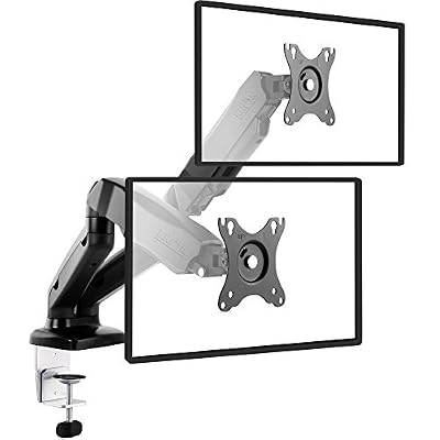 ONKRON Support support pour moniteur rotatif pour LCD LED de bureau avec ressort à gaz pour bureau maison