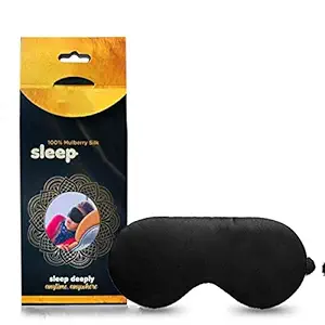 HORLITE Blind Sleeping Eye Mask Slip Night Sleep Eye black 3D Cover Super Soft & Smooth Travel Masks for Men Women Girls Boys Kids (black)