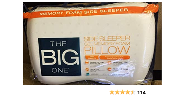 the big one side sleeper pillow