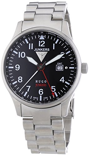 Junkers Herren-Armbanduhr XL Hugo Analog Quarz Edelstahl 6644M2 Junkers Herren-Armbanduhr XL Hugo Analog Quarz Edelstahl 6644M2