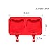 Produktbild GZD Mini Eiscreme Silikon Bar Form Set, selbst gemacht Eis Kuchen Eis Schale Zwei sogar Classic, Red - Ten , 4