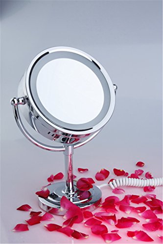Pre&Mium Kosmetikspiegel mit LED Beleuchtung 7-fache Vergrößerung Chrom - 4