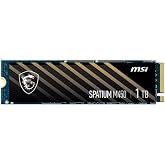 MSI SPATIUM M450 PCIe 4.0 NVMe M.2 1 TB Dahili Oyun SSD 3600 MB/s'ye kadar 3D NAND 600 TBW'a kadar