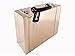 Paris Memories Gold Vanity Case Beauty Contouring Kit Cosmetic Set Gift Travel Make Up Box Train Storage 42 Piece Mirror & Light