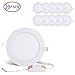 Produktbild 10X 12W Ultra-slim Round LED Recessed Ceiling Panel Down Light Lamp with Driver, 1000 Lumens, 80W Incandescent Equivalent, 6000K (Cool White), Home, Office, Commercial Lighting, [Energieklasse A+]