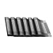 Produktbild Meiwash Tisch Matte Küche Platzsets, rutschfest, PVC-Material Isolierte Wasserdicht Tischmatten Zwei Farbe Pad (6pcs, Grau)