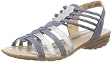 Absatzhöhe: flach Remonte Damen R3630 Slingback, Blau (Adria/Silber 12), 41 EU