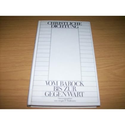 [PDF] Download Christliche Dichtung vom Barock bis zur Gegenwart Kostenlos