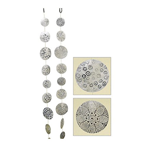 Capiz-Girlande Weiß/Silber sor