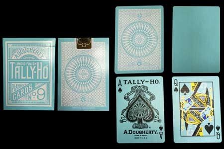 Tally Ho Reverse Circle back (Mint Blue) Limited Ed. by Aloy Studios / USPCC