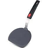 Non-Stick Silicone Spatula - Wide for Pancakes, Cooking &amp; Baking - Heat Resistant up to 600&deg;F