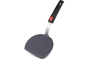 TENTA KITCHEN Silikon-Wender Spatel Antihaft-Kochgeschirr sicher breite Pfannkuchen Spatel zum Kochen und Backen- 600 ° F hitzebeständig Gummi-Ei-Spatel(1 Stück)