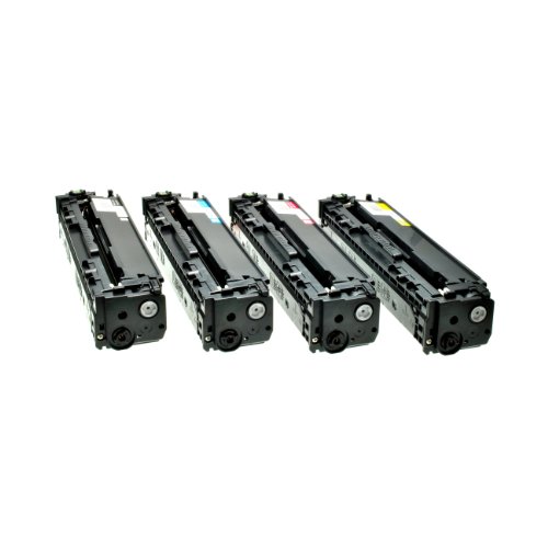 4 Logic-Seek Toner kompatibel zu HP CF210X CF211A CF212A CF213A - 131A/X - Schwarz 2400 Seiten, Color je 1800 Seiten
