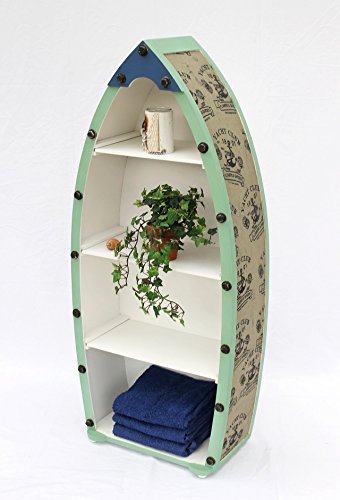 Boot Regal 15A055 Badregal 72cm bis 122cm Shabby Badschrank Badmöbel 2er Set und 3er Set (XL H-122cm) - 9