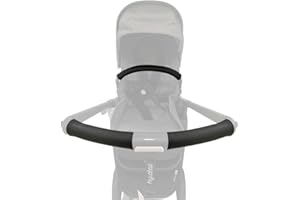 PROTEC TIF PROTECTIF | Pack of Leatherette Handlebar Covers and Carrying Handle Compatible with Bugaboo DRAGONFLY (Fits over the original covers)