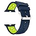 Produktbild Yallylunn Knife Two Color Silikonband Komfortabel Atmungsaktiv Wasserdicht Und Anti-Sweat FüR Apple Watch 4/3/2/1 38 / 40Mm