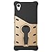 Price comparison product image Sony Xperia XA1 Case, SsHhUu Tough Heavy Duty Shock Proof Defender Cover Dual Layer Armor Combo with Swivel Kickstand Protective Hard Cover for Sony Xperia XA1 (5.0") (NOT Fit for Sony Xperia XA) Gold
