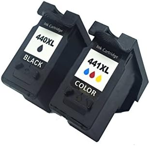 Komada 2 x High Quality and Large Capacity Compatible Canon PG-440XL CL-441XL (1BK+1C) Ink Cartridges Compatible with Canon Mg3540 Mg3140 Mg2140 Mg4140 Mg4240 Mg2240 Mg3240 Printer