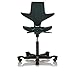 Produktbild HAG Capisco Puls 8010 Xtreme EXR 009 Black Schwarz Kunststoff 45,5 - 64 cm Universalrollen