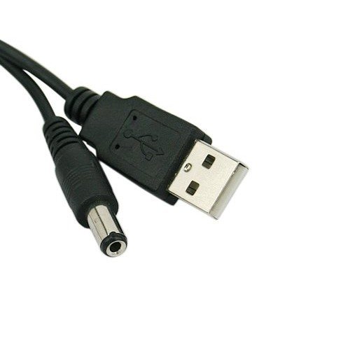 SODIAL(Wz.) USB auf 5,5 mm / 2,1 mm 5V DC Gebinde Datenkabel Verbindungakabel Power Klinkenkabel - 2