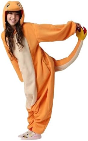 Charmander Adult Men Women Unisex Animal Sleepsuit Kigurumi Cosplay Costume Pajamas Outfit Nonopnd Nightclothes Onesies Halloween Cheap Costume Clothing