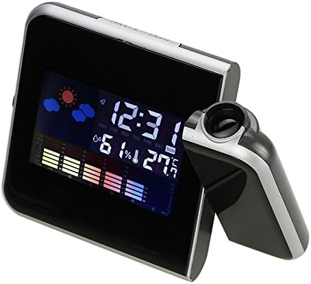 SODIAL(R) Digital Weather Projection Multi-function Alarm Clock